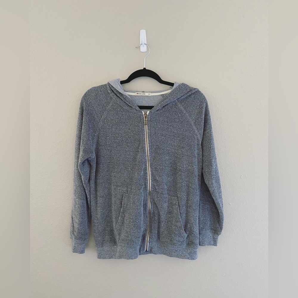 Marine Layer Terrycloth Full Zip Hoodie